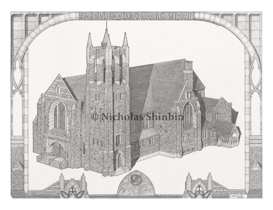 Deer Park Presbyterian Church: 2-point perspective